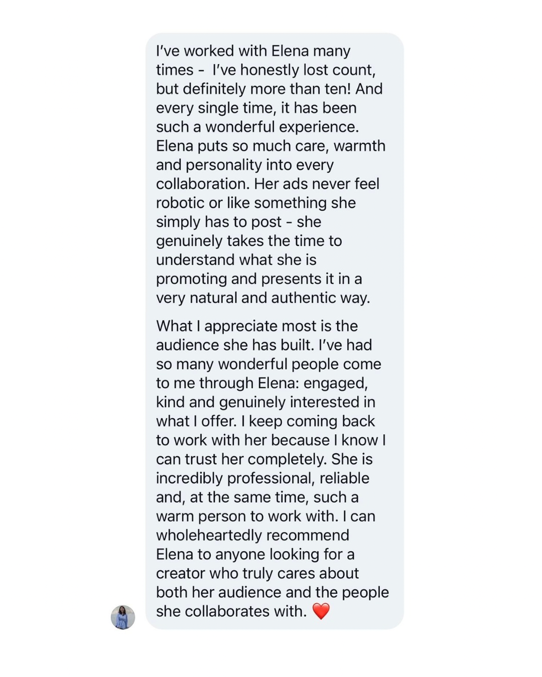 Client review